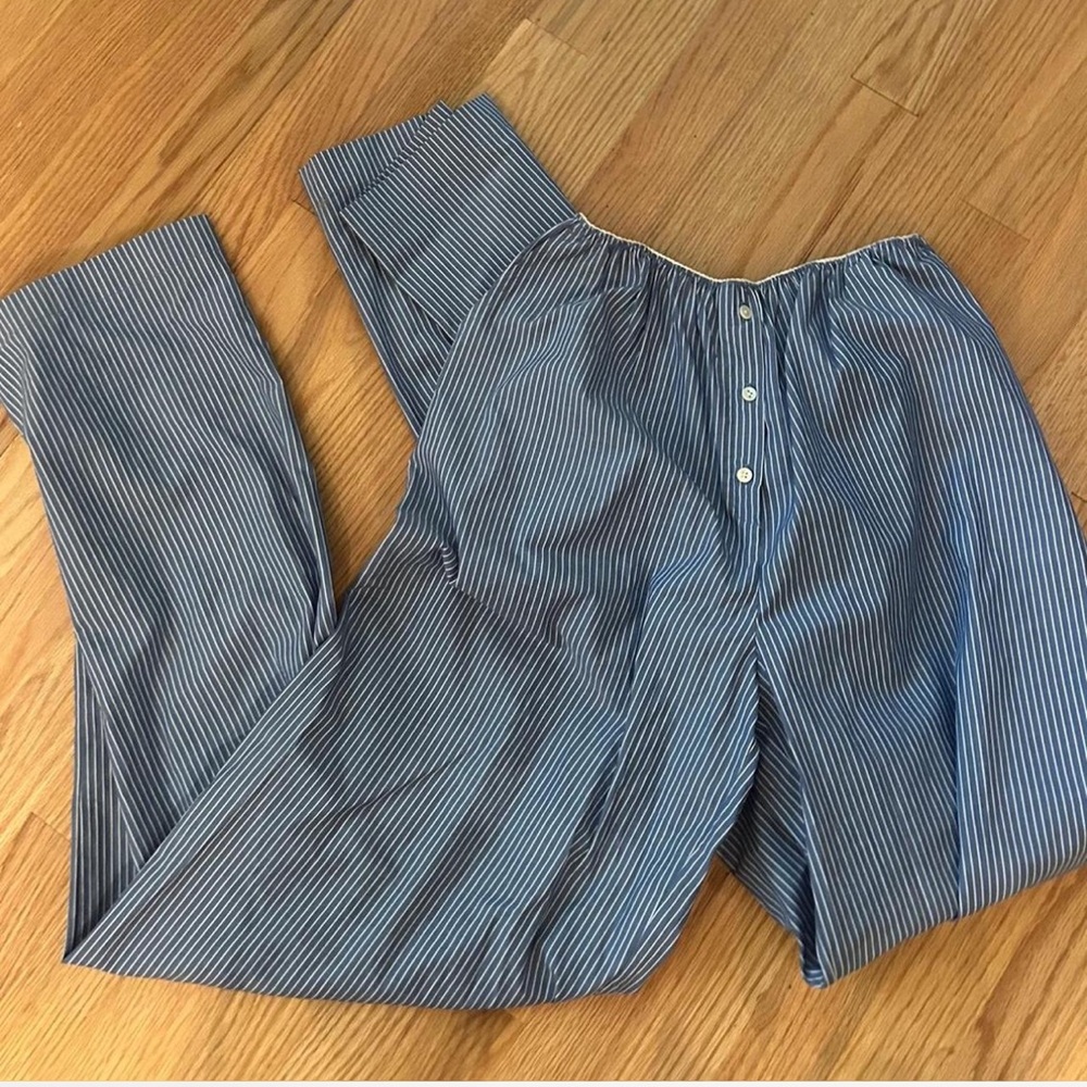 Helsa pinstripe poplin pants and bra top - Picture 3 of 5